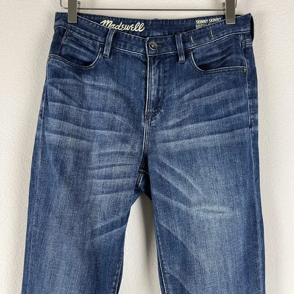 Madewell‎ Skinny Skinny High Riser Jean Womens 27 Blue Denim Medium Wash Preppy